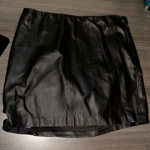 Black leather skirt EXPRESS
